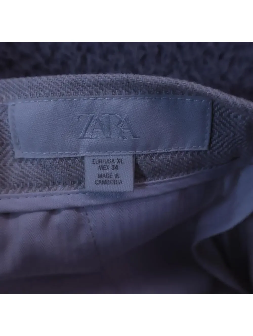 Zara Pants 100% Linen New Beige Sz XL NWT Straight Leg